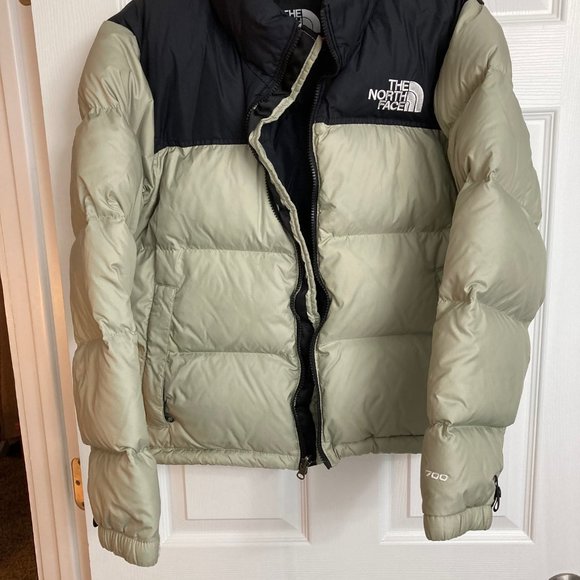 Black and sage color North Face Nuptse - Picture 6 of 9
